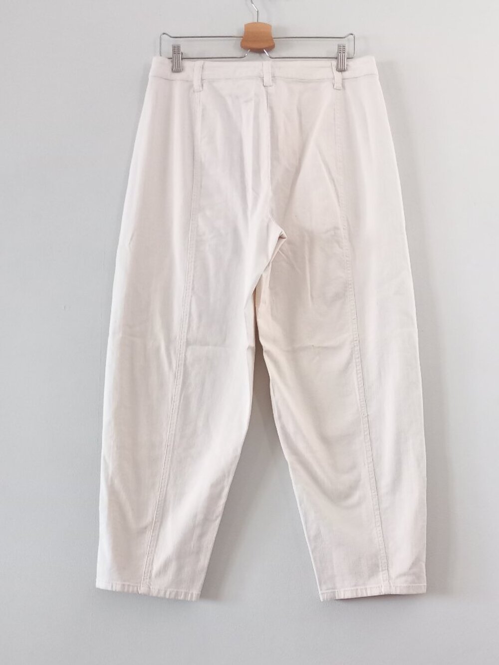 EILEEN FISHER NWT cream barrel leg pants - Picture 7 of 11